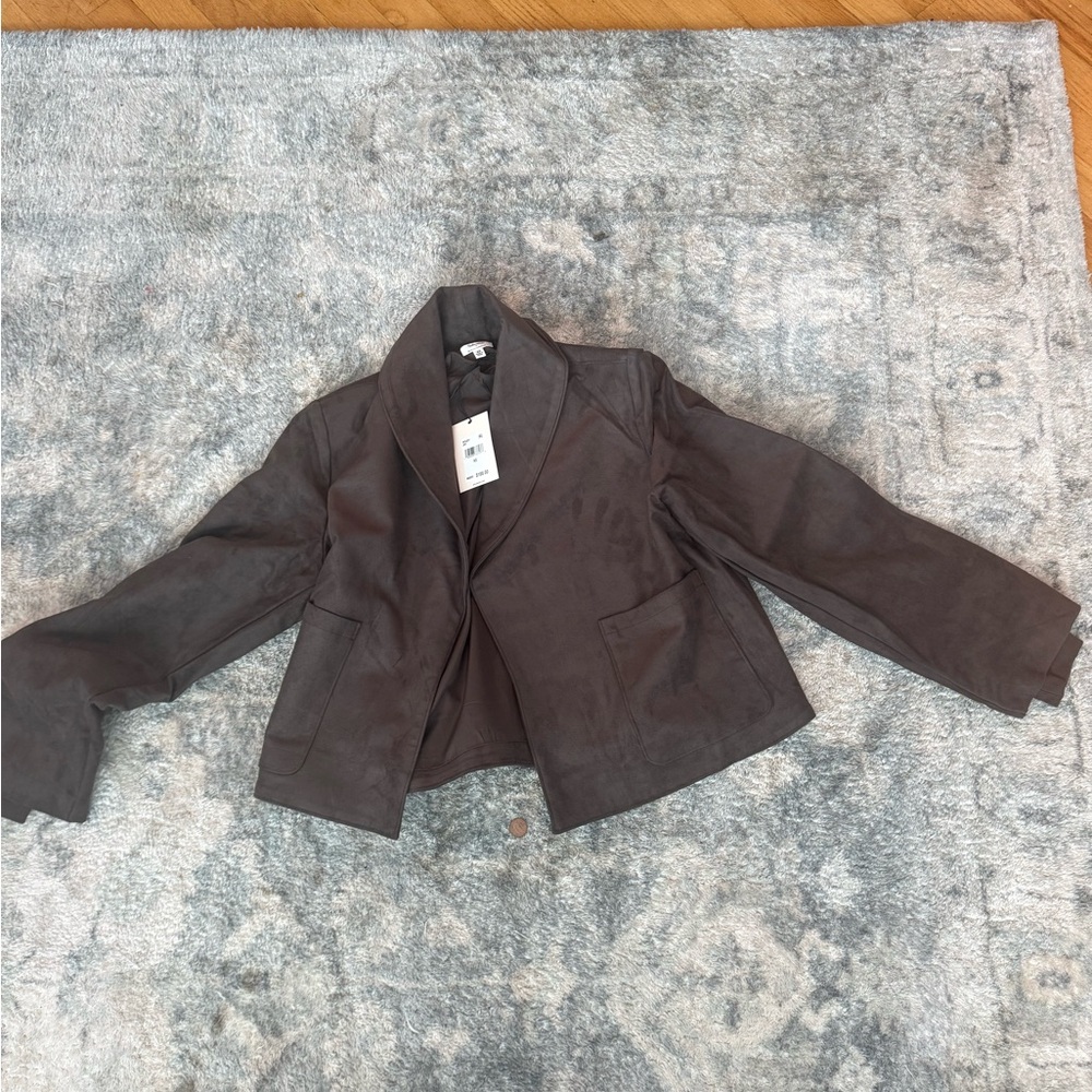 Brand new Never worn Splendid Dark Brown Cropped Suede Jacket